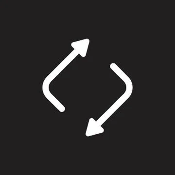 Circle up down arrows trade symbol vector Stock Illustration