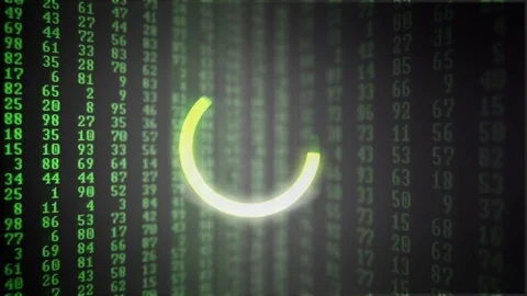 Circle download scale. Cryptography and block chain. Visualization of processing Stock Footage 80211749