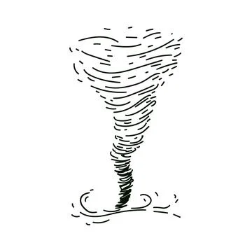 Circle dust spin fast twirl blow eddy blizzard on white background landscape. Stock Illustration