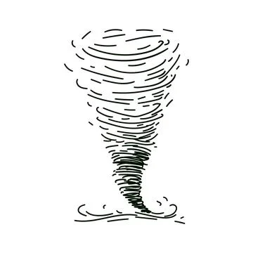 Circle dust spin fast twirl blow eddy blizzard on white background landscape. Stock Illustration