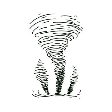Circle dust spin fast twirl blow eddy blizzard on white background landscape. Stock Illustration
