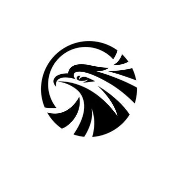 Circle Eagle Logo Design Template - Vector Illustration. Stock Illustration
