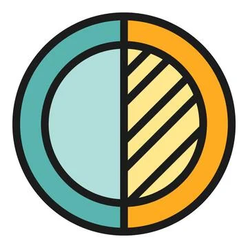 Circle edit icon vector flat Stockillustratie