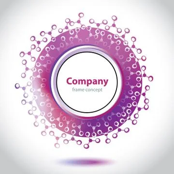 Circle element - molecular structure - science and research 스톡 일러스트