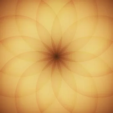 Circle elements with golden background Stock Illustration