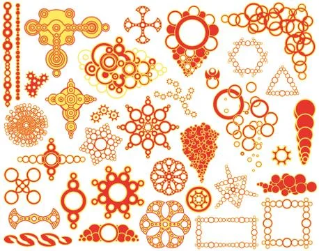 Circle elements Stock Illustration