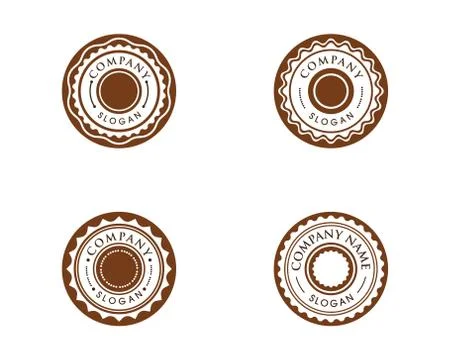 Circle emblem illustration design Stock Illustration