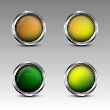 Circle emblems set Stock Illustration