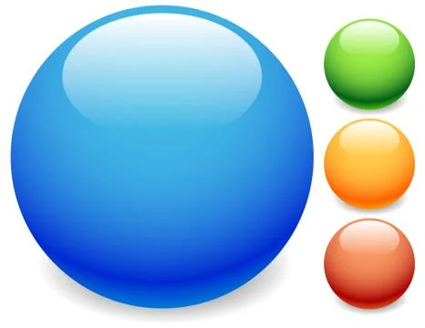 Circle empty button, badge, icon backgrounds Stock Illustration