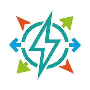 Circle energy logo suitable for your business company icon vector Stock Illustration