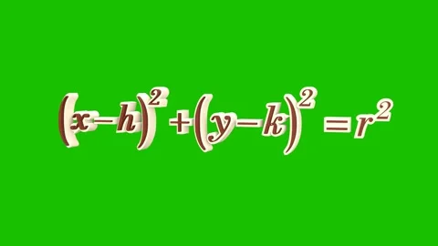 Circle Equation Formula Stock Footage 249246729
