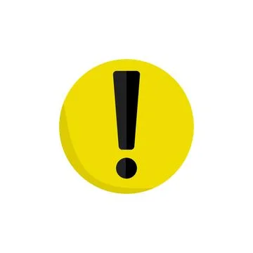 Circle exclamation mark icon. Stock Illustration