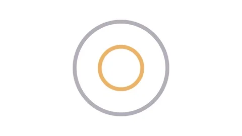 A circle featuring a prominent orange circle at its center, creating a stri.. Stock Footage 334913616