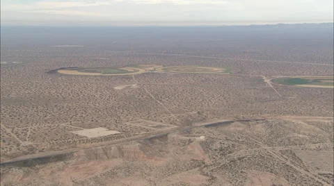 Circle Fields Stock Footage 39888479