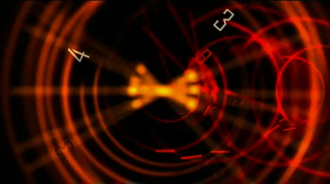 Circle figures time clocks&amp;busy wheels,trade finance channel,number space. Video stock 806039