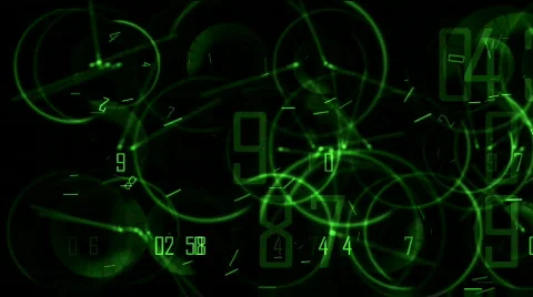 Circle figures time zone clock busy wheel trade finance channel number space. Video stock 801831