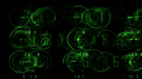 Circle figures time zone clock busy wheel trade finance channel number space. 動画素材 806463