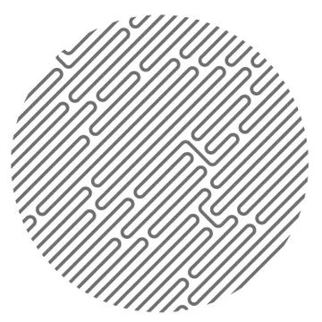 Circle filled with diagonal maze pattern Stock Illustration