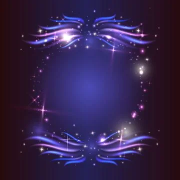 Circle of fire with colorful  flames Illustrazione stock