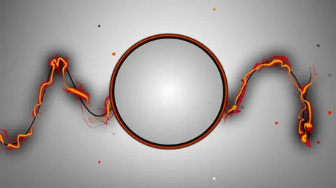 Circle Fire Energy Stock-Footage 25380537