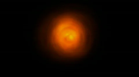 Circle fireball hot glowing burn beam fiery glare ball. Stock Footage 836787