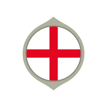 Circle flag of England Stock Illustration