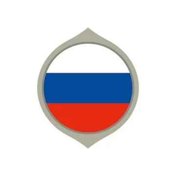 Circle flag of Russia Stock Illustration