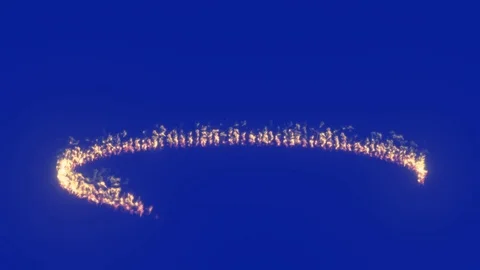 Circle of flames Stock Footage 117301883