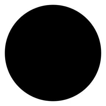 Circle Flat Icon Raster Stock Illustration