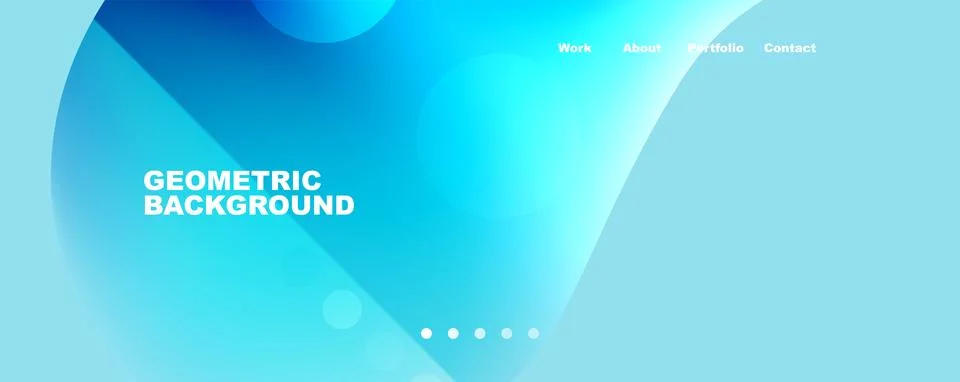 Circle, flowing shape composition geometric abstract background. Vector Illustrazione stock