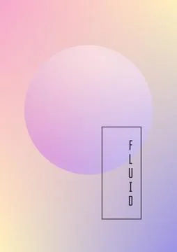 Circle fluid with round spheres Stock Illustration