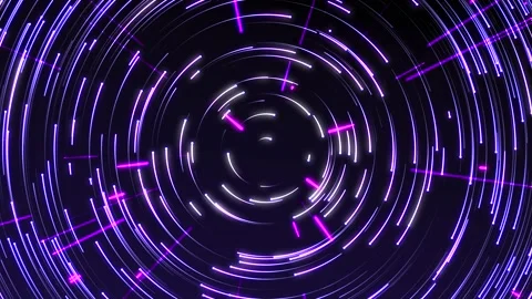 Circle Fly Particle 03 Video stock 158609330