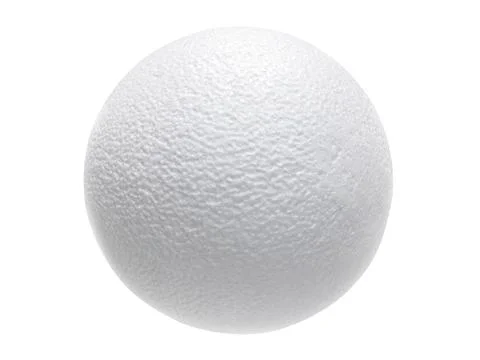Circle foam isolated on white background Stock Photos