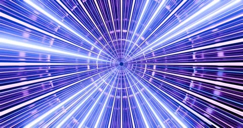 Circle Form Straight Lines VJ Loop 4K - Blue Pink Music Background Animation Stock Footage 292753410