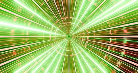 Circle Form Straight Lines VJ Loop 4K - Green Red Music Background Animation Stock Footage 292753414