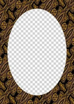Circle Frame Background with Decorated Borders 스톡 일러스트