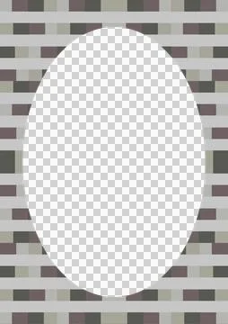 Circle Frame Background with Decorated Borders Fotos de archivo