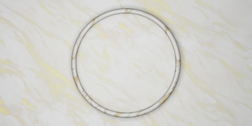 Circle frame background simple luxury for placing text and products 3D illust Illustrazione stock