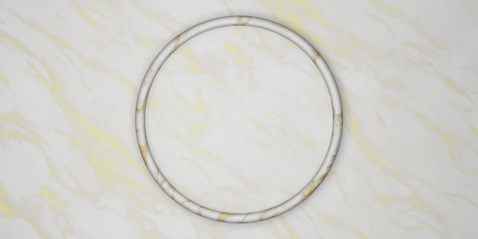 Circle frame background simple luxury for placing text and products 3D illu.. Stock Photos