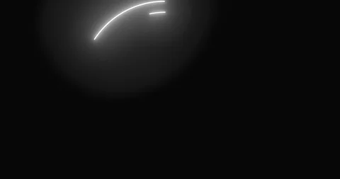 Circle frame contouring appearing from the neon glowing lines and with an empty Video stock 104498672