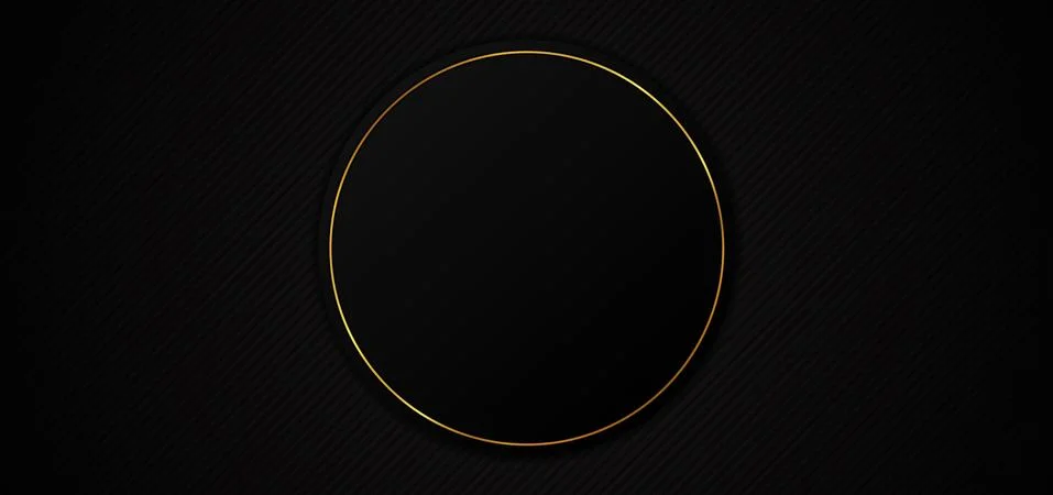 Circle frame design luxury design modern black background Stock Illustration