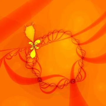Circle frame fractal Stock Photos