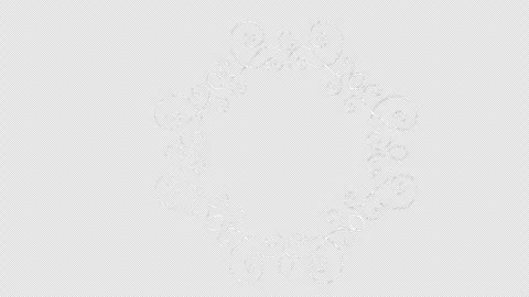 Circle frame hand-drawn scribble animation. Pen marker doodle style. Sketch.. Stock Footage 320206630