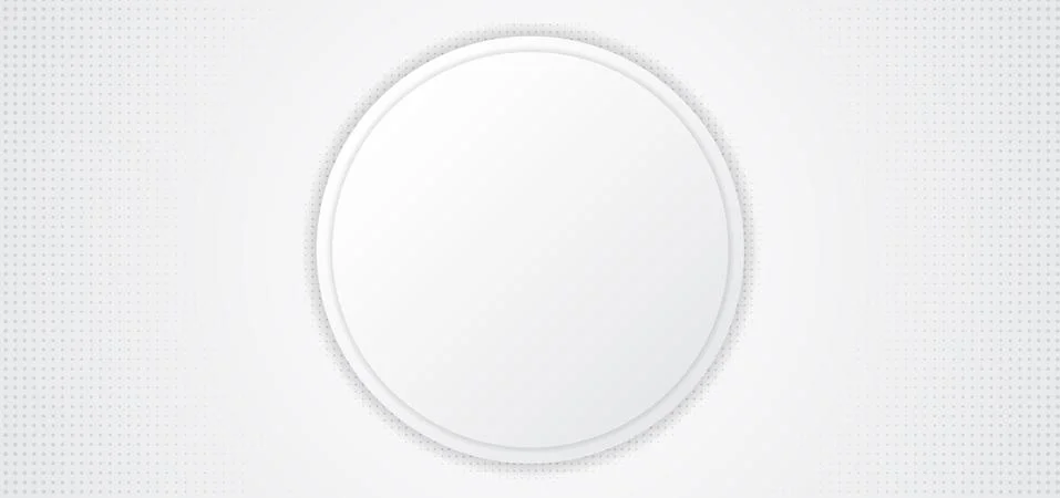 Circle frame overlap layer white background halftone design Stock Illustration