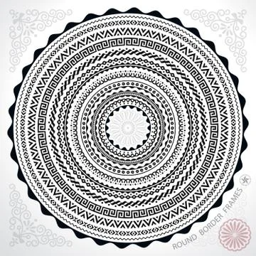 Circle Frames Stock Illustration