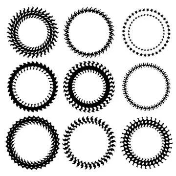 Circle Frames Stock Illustration