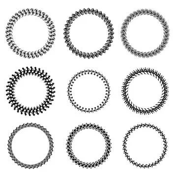 Circle Frames Stock Illustration