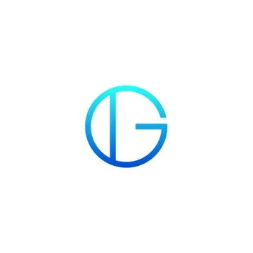 Circle g letter Stock Illustration