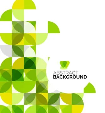 Circle geometric abstract background Stock Illustration