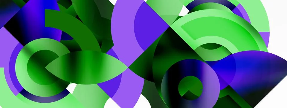 Circle geometric abstract vector background Stockillustratie